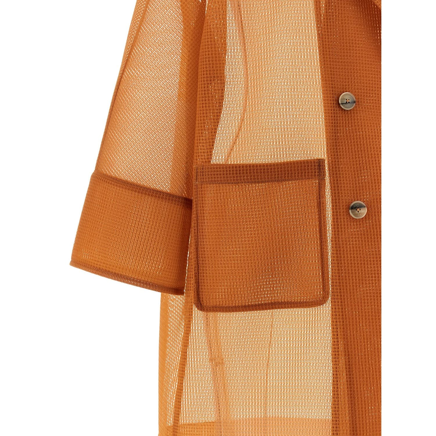 Herno Orange Polyester Coat