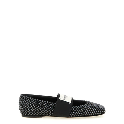 Givenchy Black Calfskin Ballet Flats