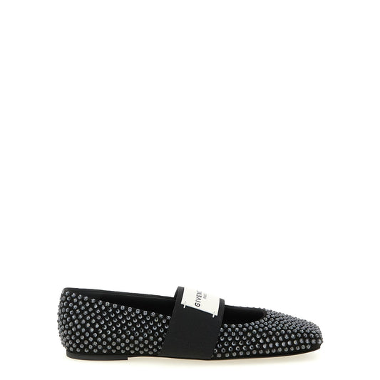 Givenchy Black Calfskin Ballet Flats