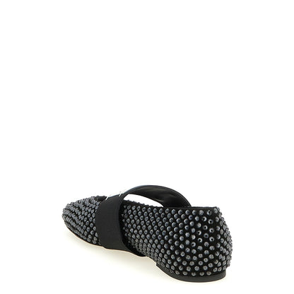 Givenchy Black Calfskin Ballet Flats