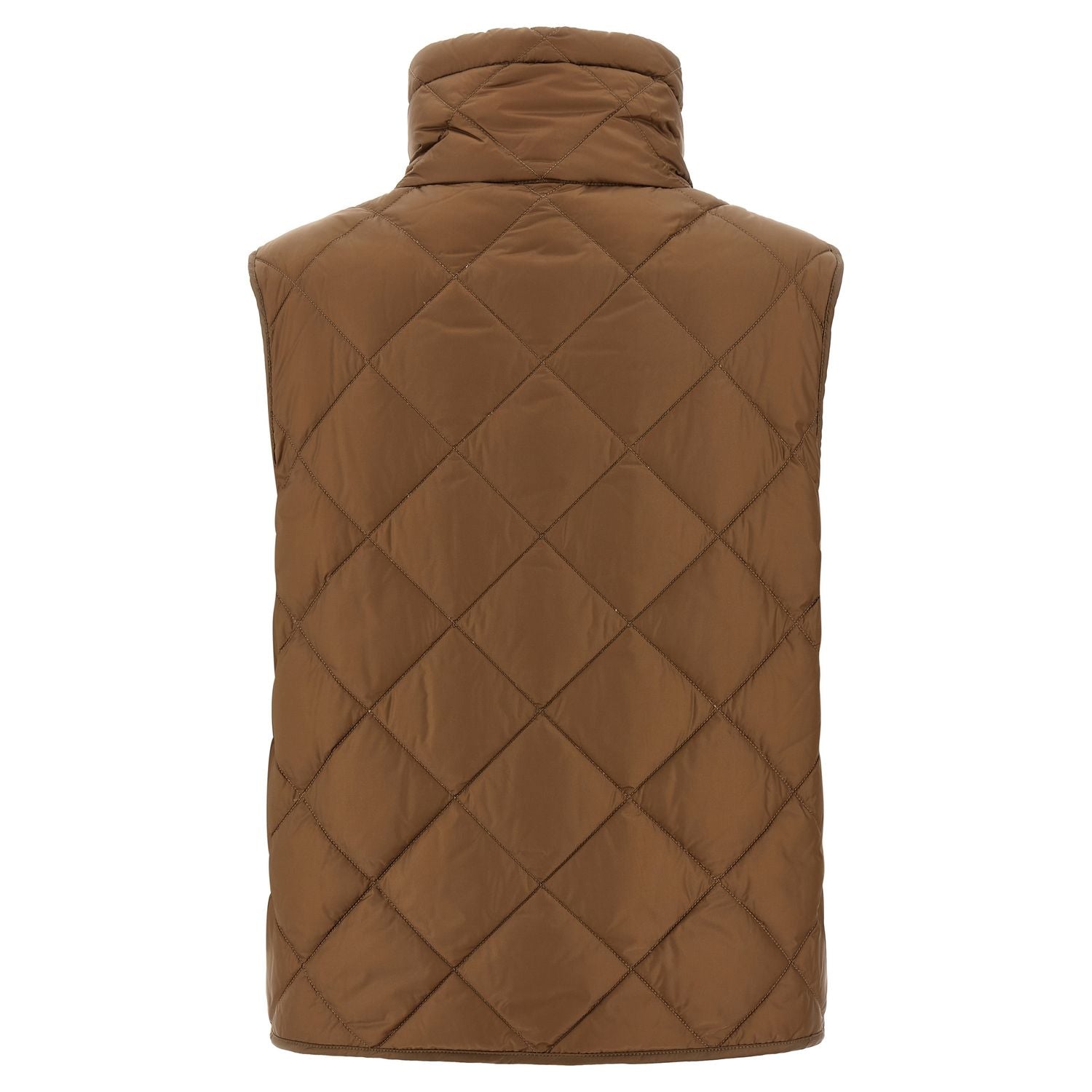 Max Mara Brown Polyamide Sleeveless Jacket