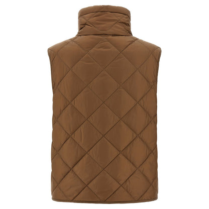 Max Mara Brown Polyamide Sleeveless Jacket