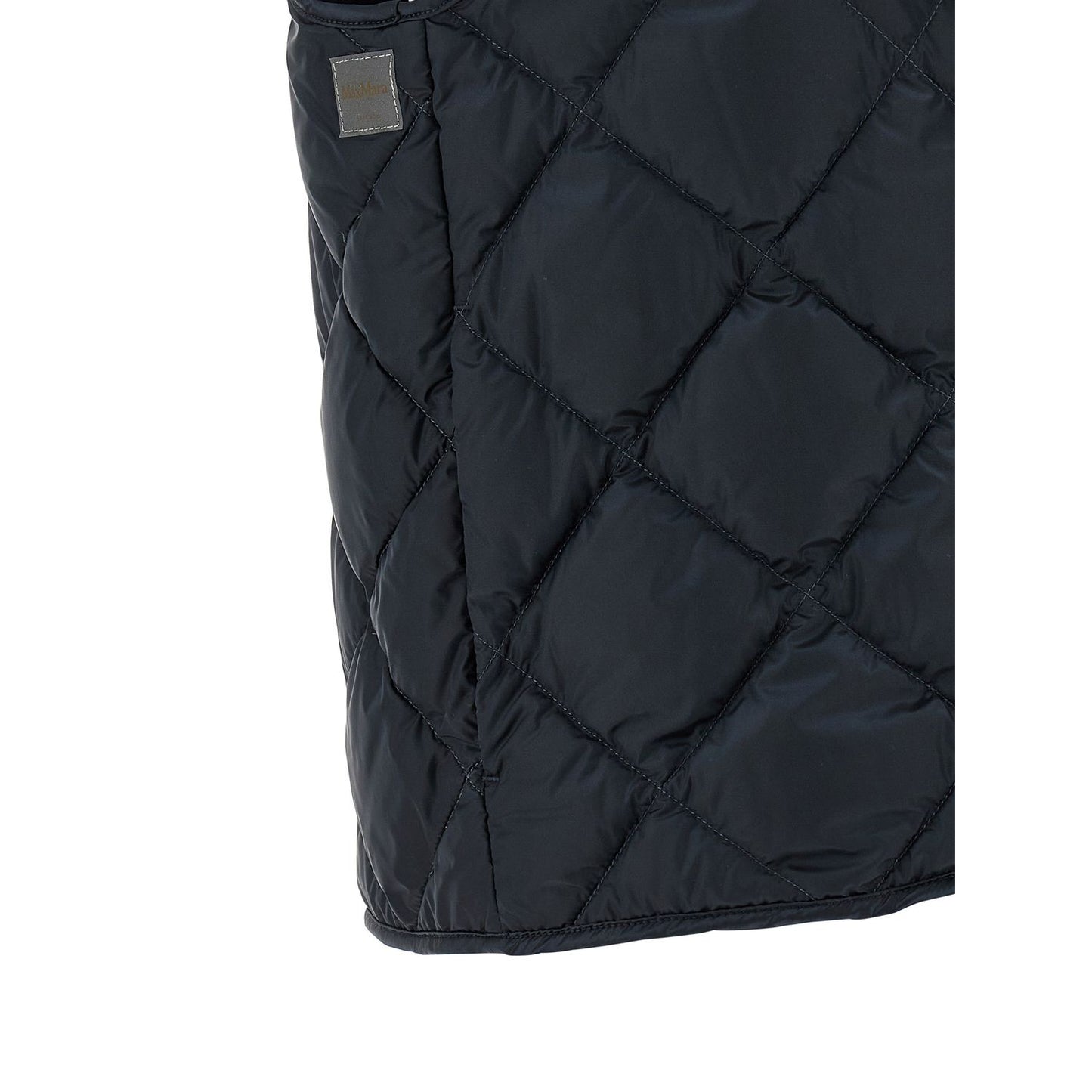 Max Mara Blue Polyamide Sleeveless Jacket
