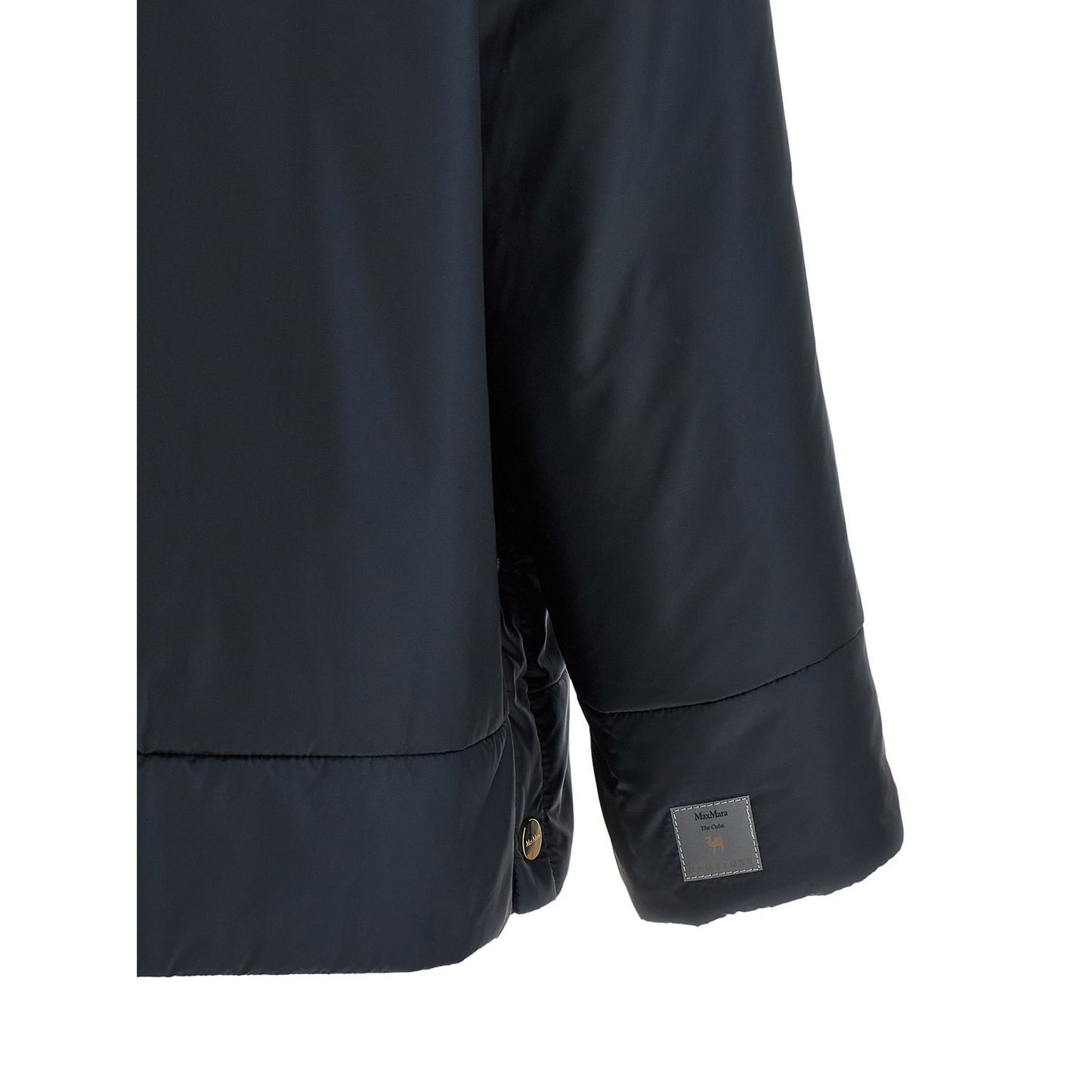 Max Mara Blue Polyester Shell Jacket