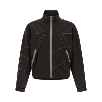 Kiko Kostadinov Brown Virgin Wool Full-Length Jacket