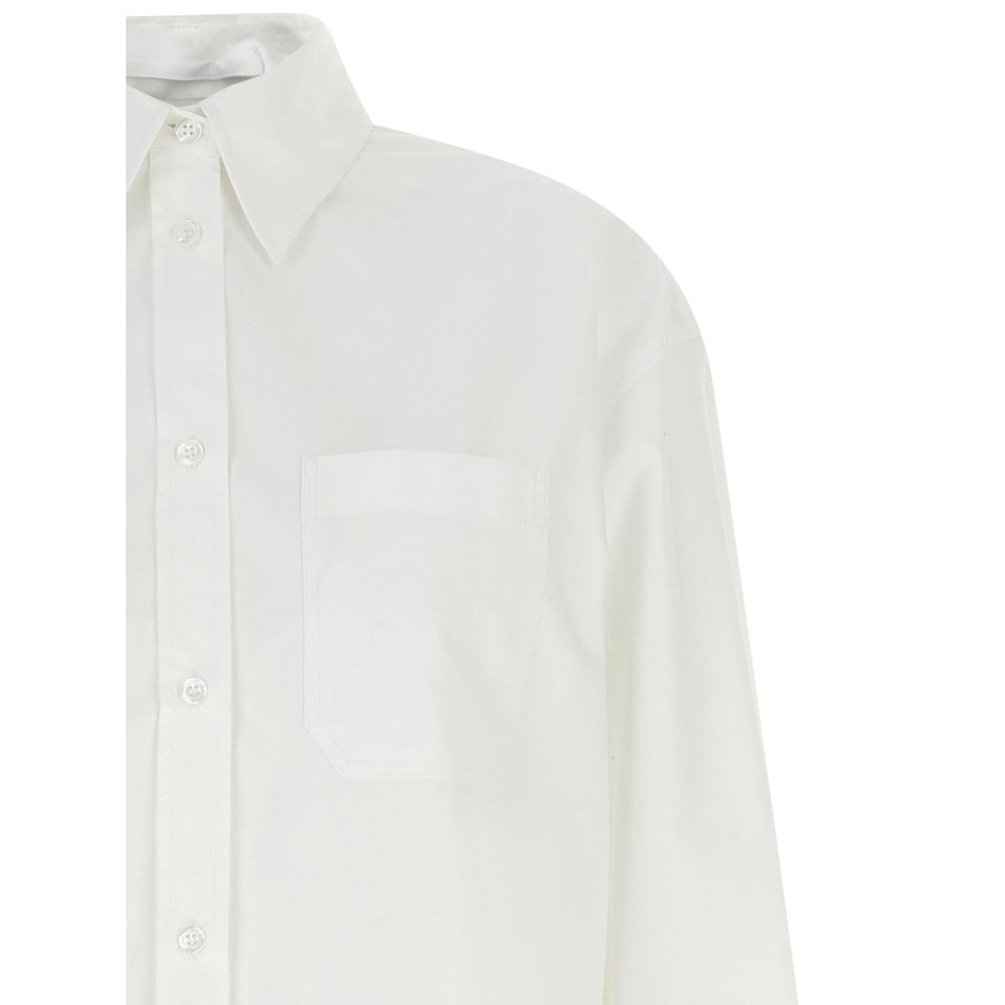 Sportmax White Cotton Blouse