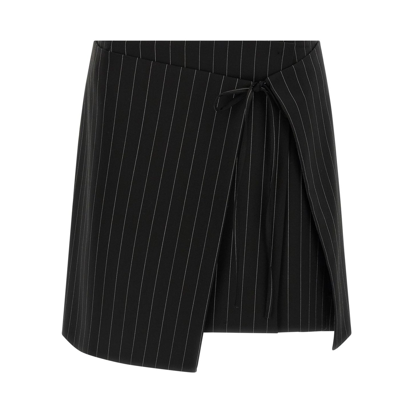 Sportmax Black Virgin Wool Long Skirt