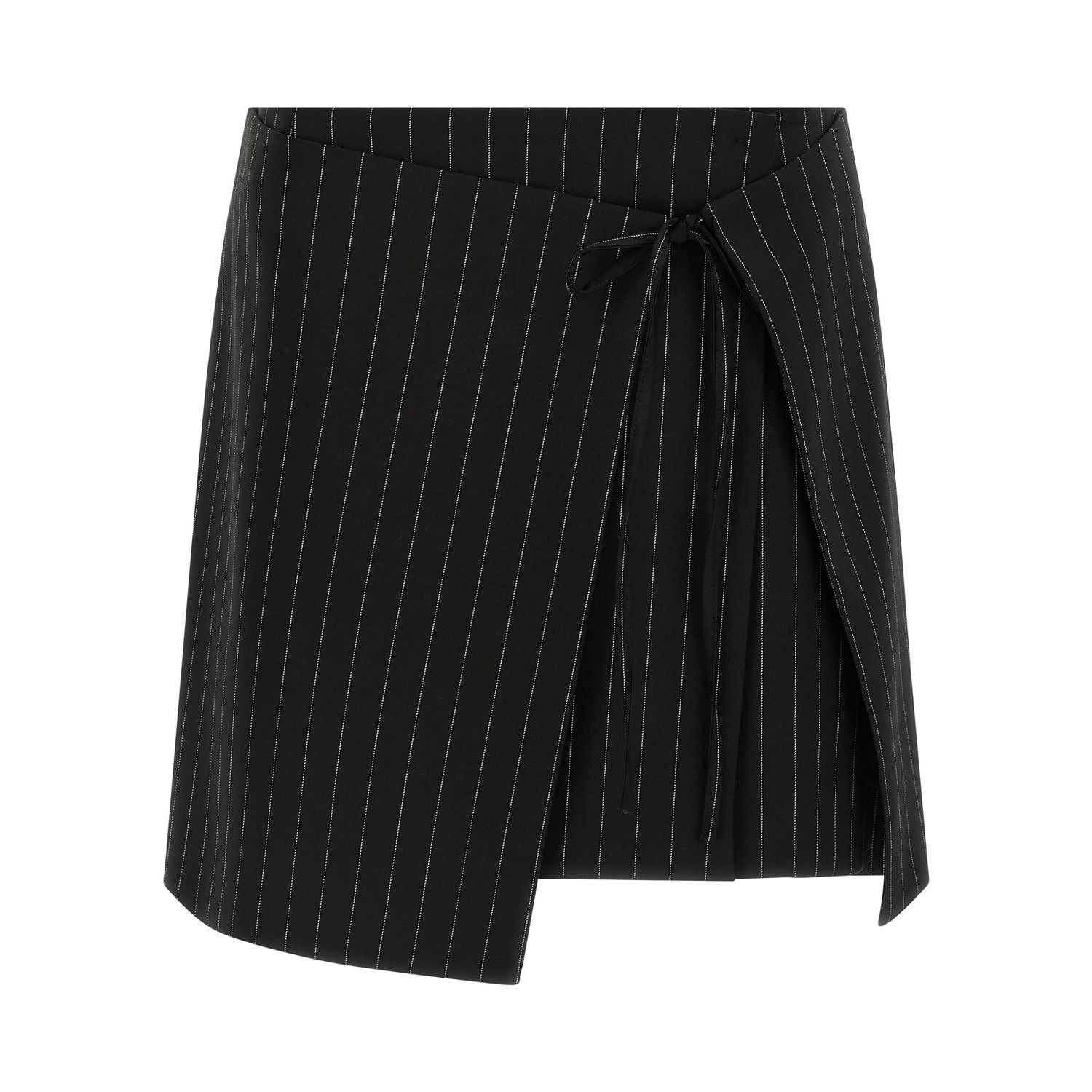 Sportmax Black Virgin Wool Long Skirt