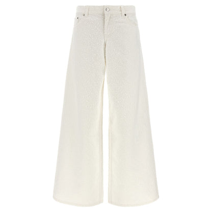 Stella McCartney White Cotton Jeans Denim