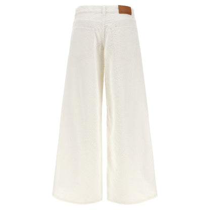 Stella McCartney White Cotton Jeans Denim