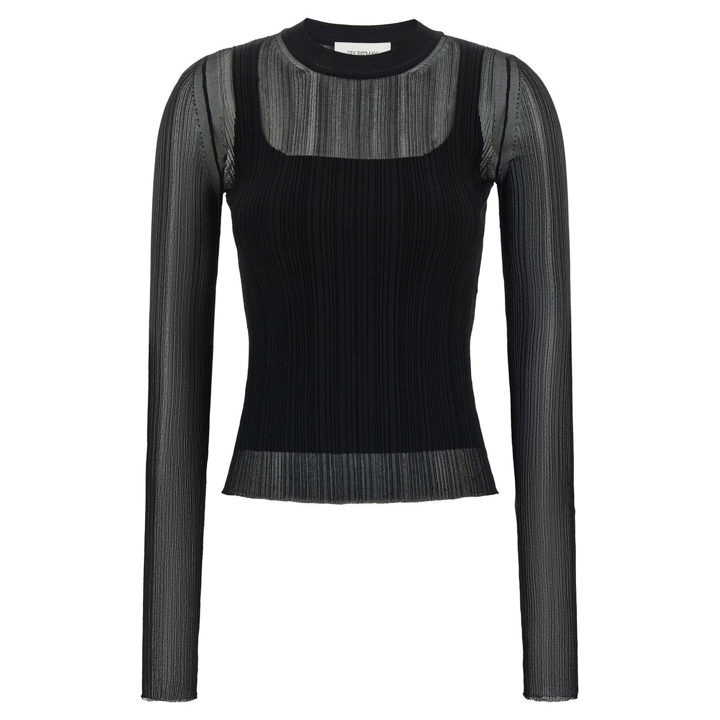 Sportmax Black Viscose Cardigan