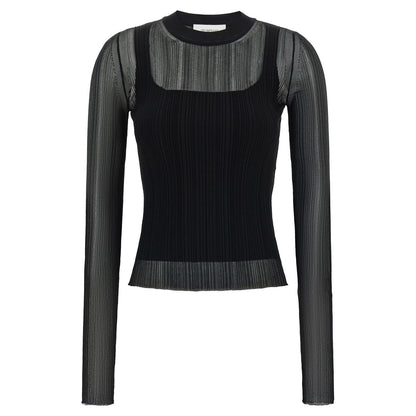 Sportmax Black Viscose Cardigan