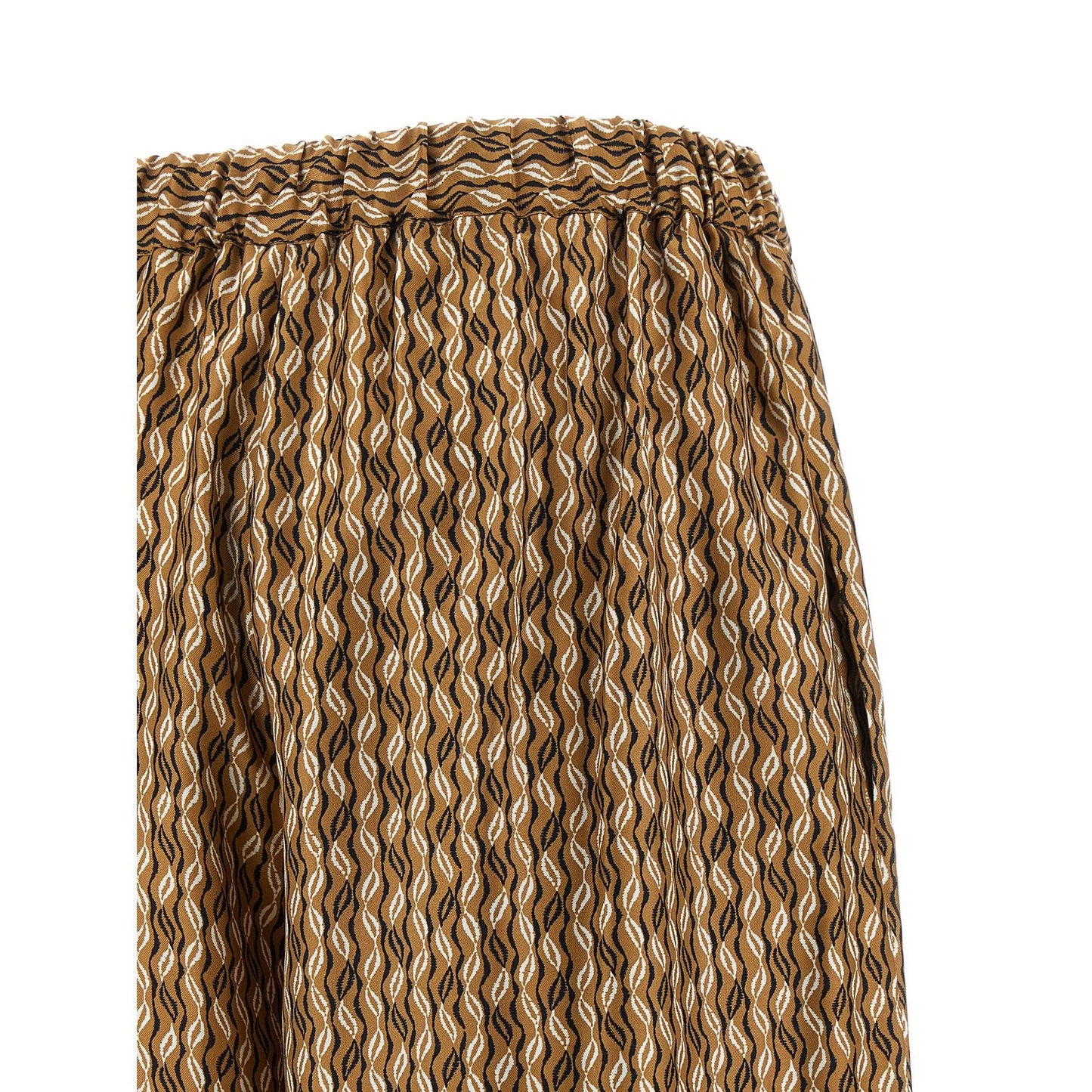 Max Mara Brown Silk Casual Pants