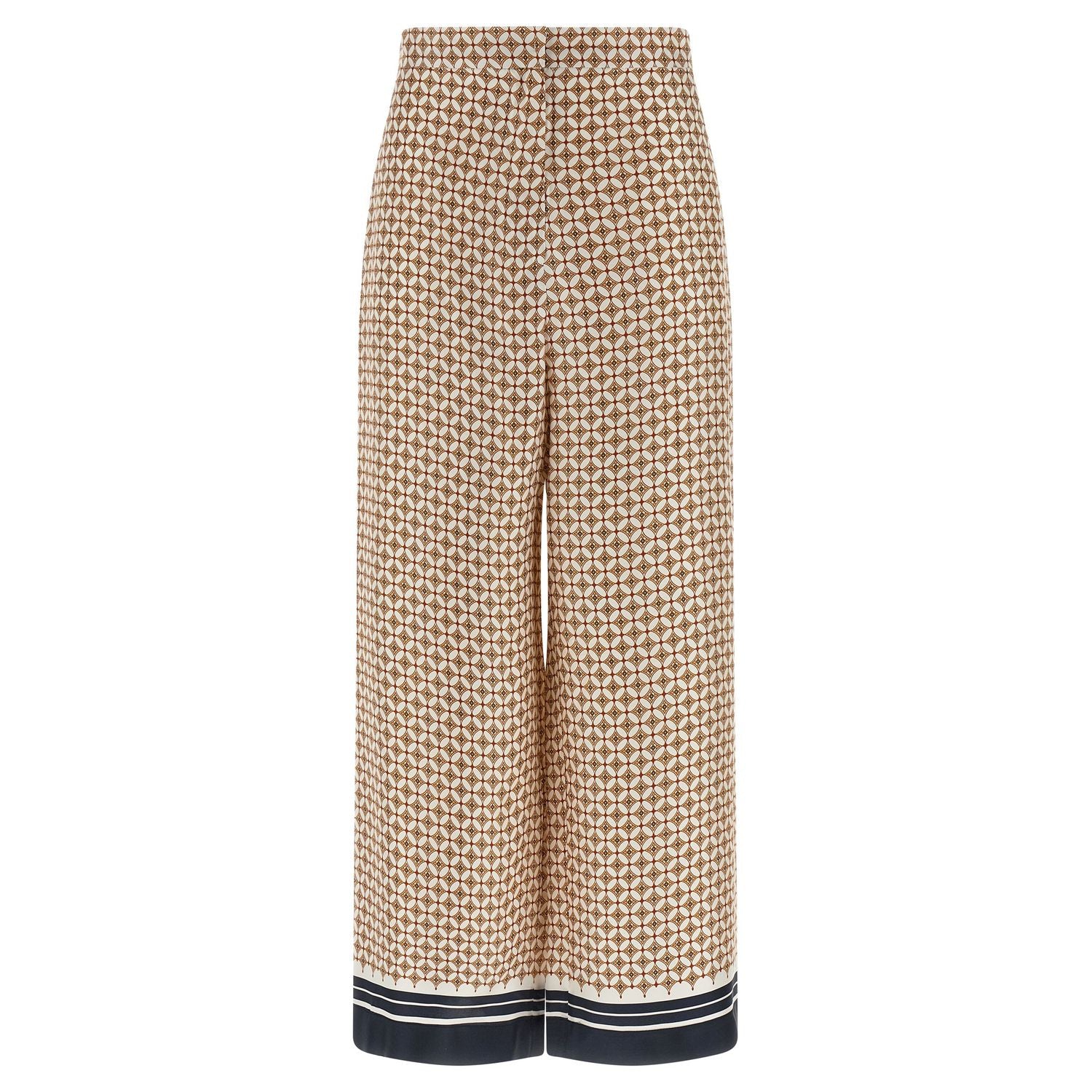 Max Mara Blue Silk Pants