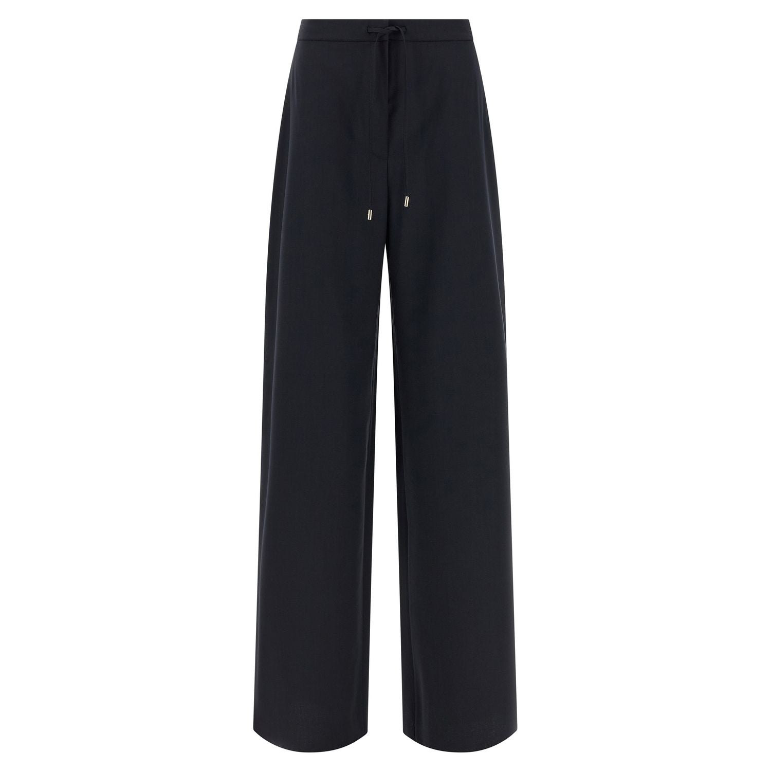 Max Mara Blue Virgin Wool Casual Pants
