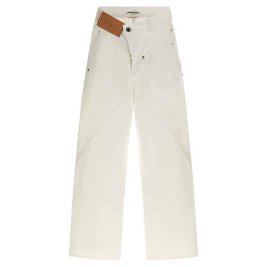J.W.Anderson White Cotton Jeans Denim