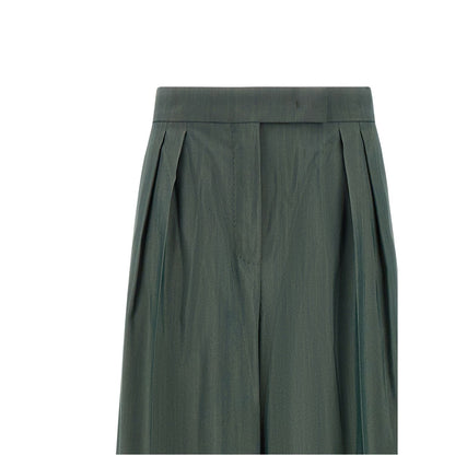 Max Mara Bicolor Virgin Wool Casual Pants