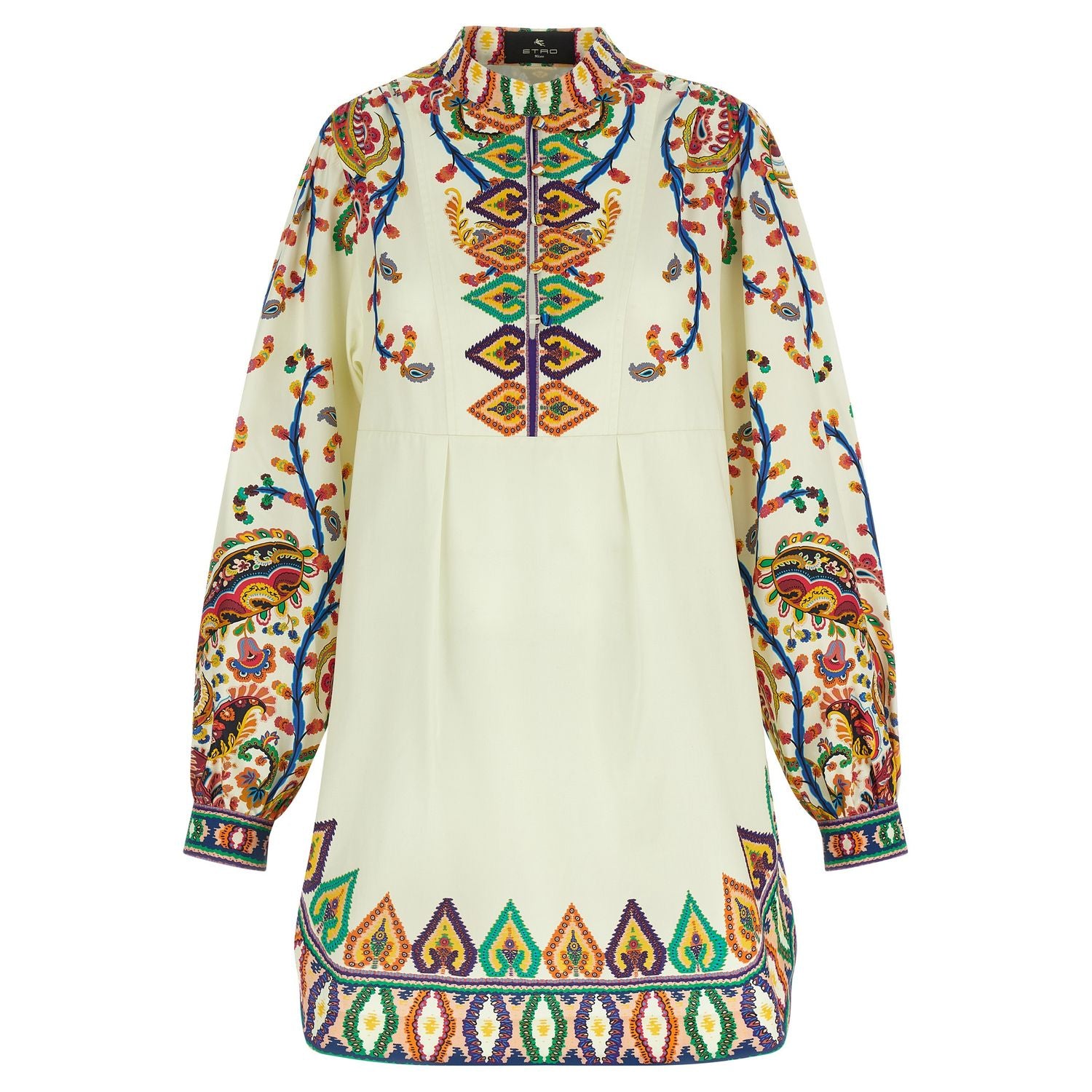 Etro Multicolor Cotton Short Dress