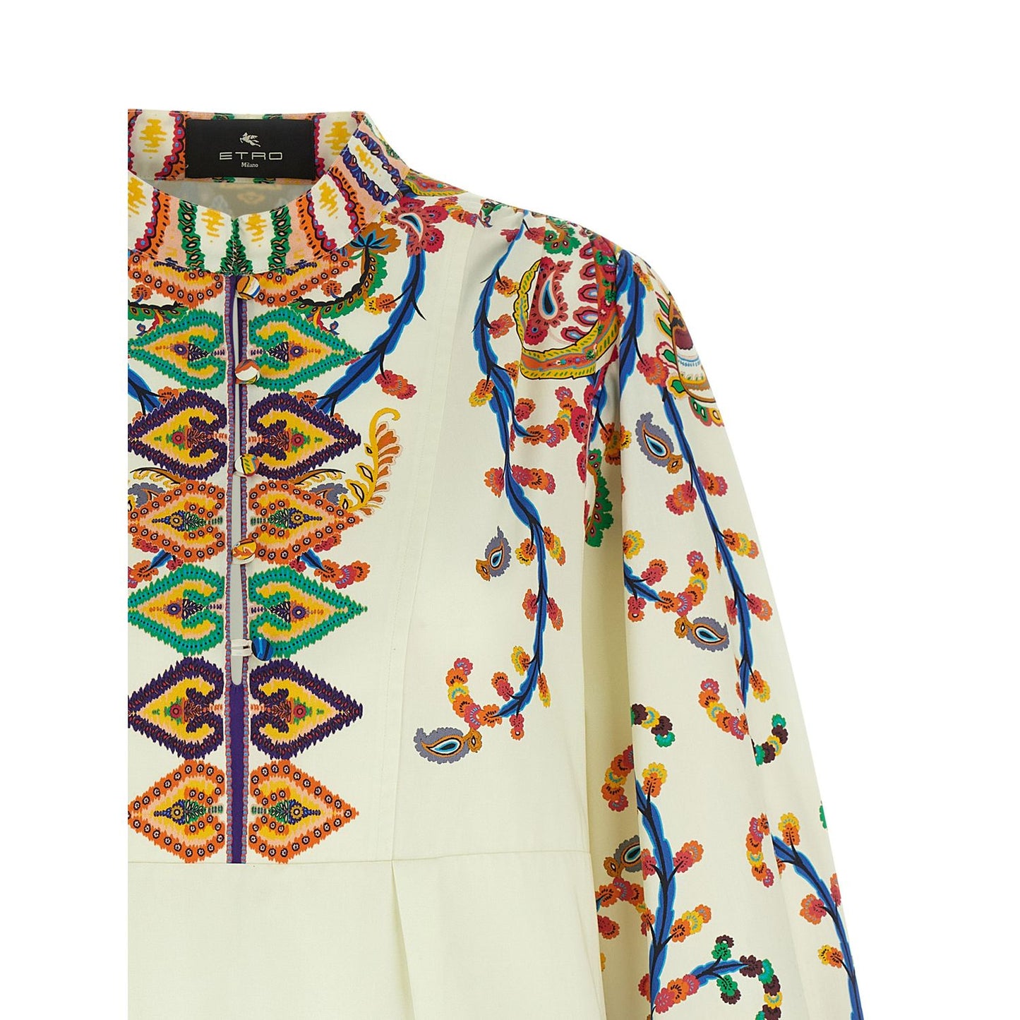 Etro Multicolor Cotton Short Dress
