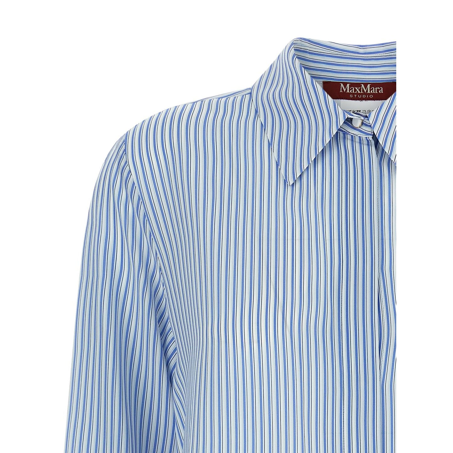 Max Mara Blue Silk Blouse