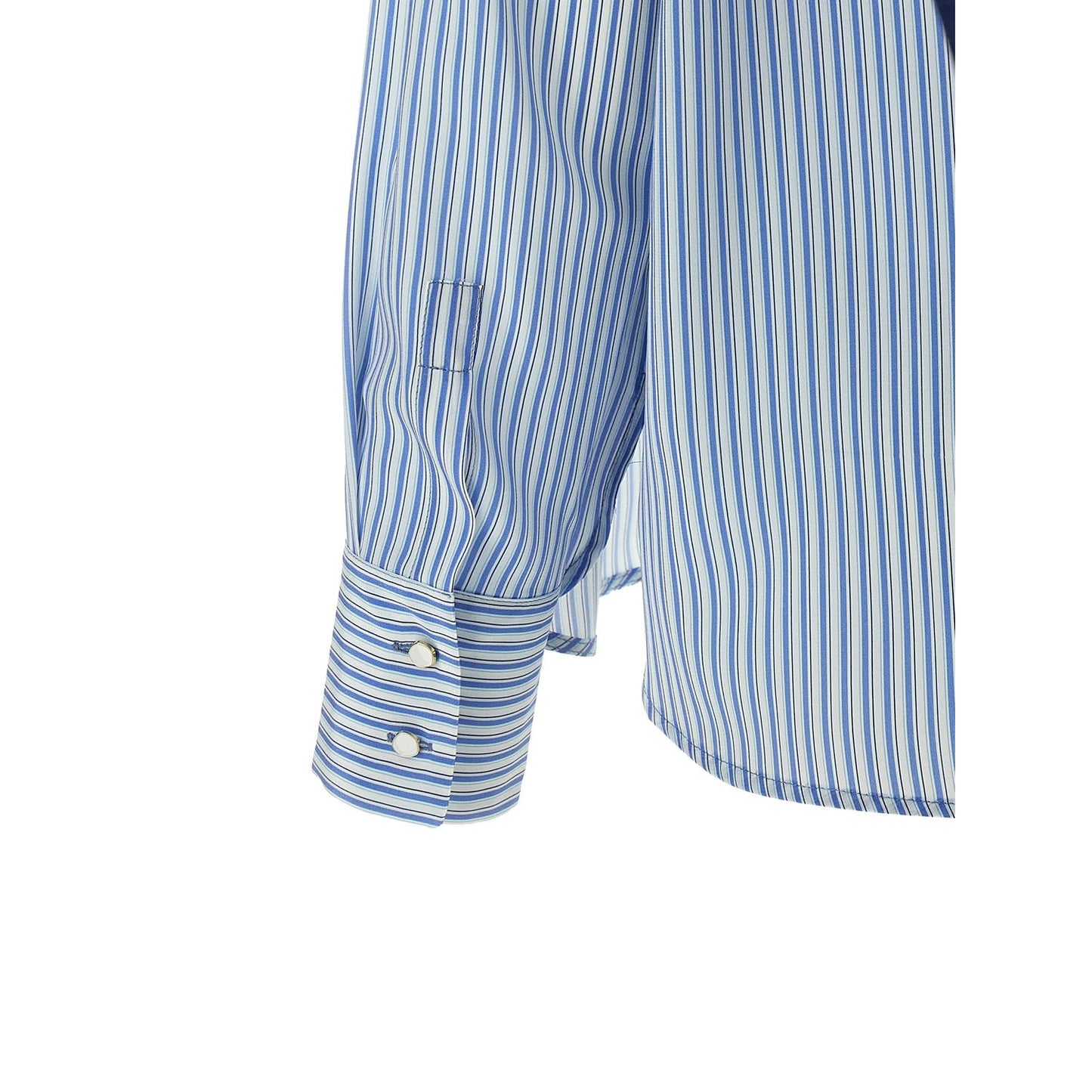 Max Mara Blue Silk Blouse