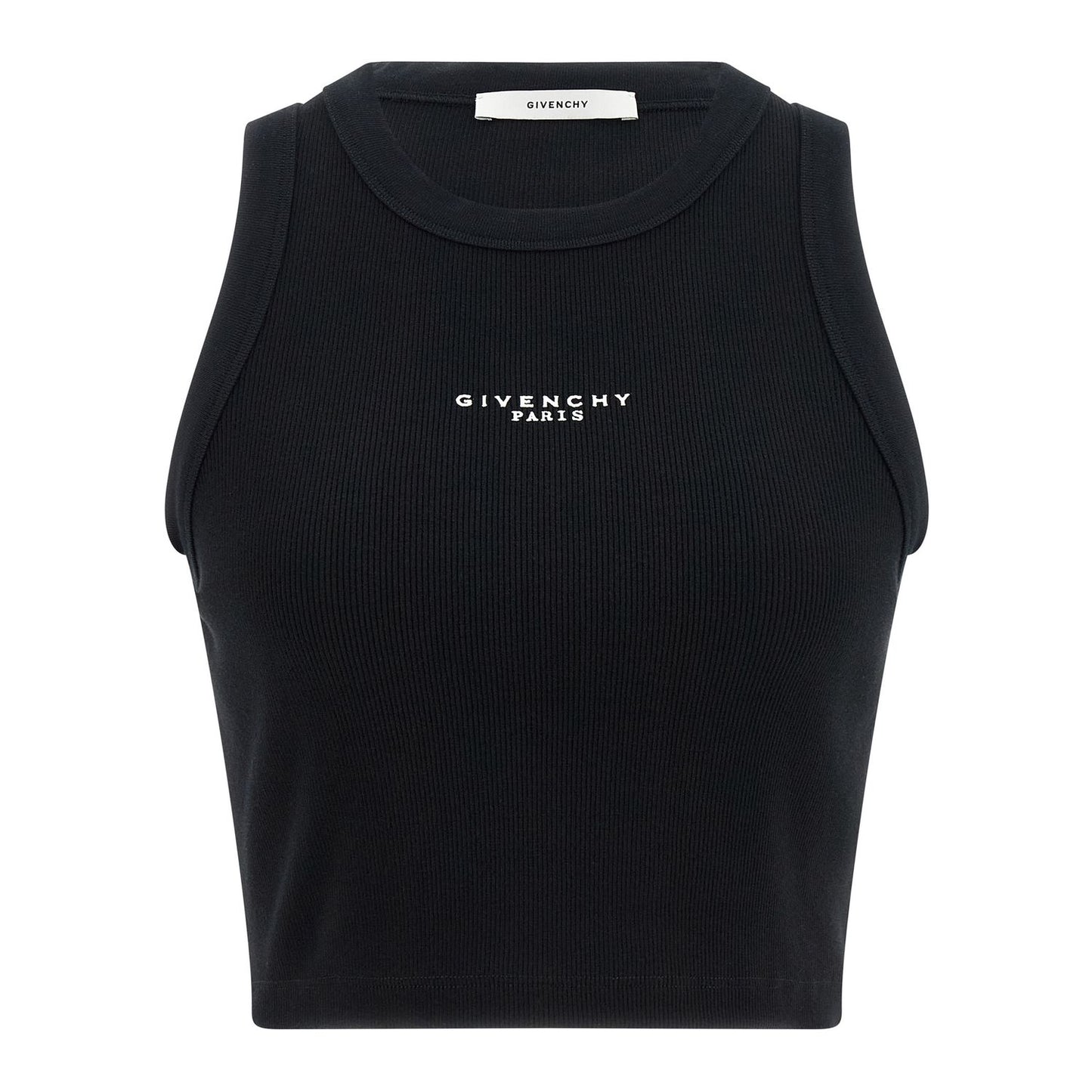 Givenchy Black Cotton Sleeveles T-Shirt