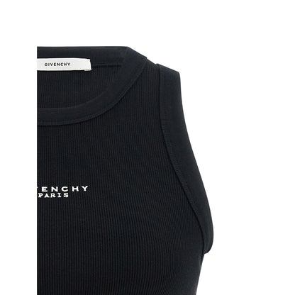 Givenchy Black Cotton Sleeveles T-Shirt