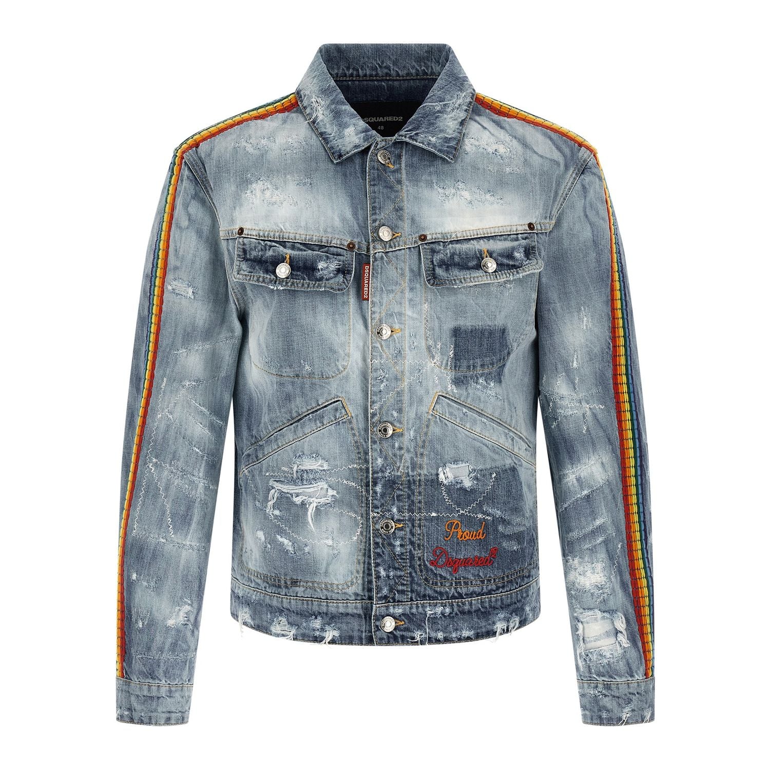 Dsquared² Blue Cotton Denim Jacket