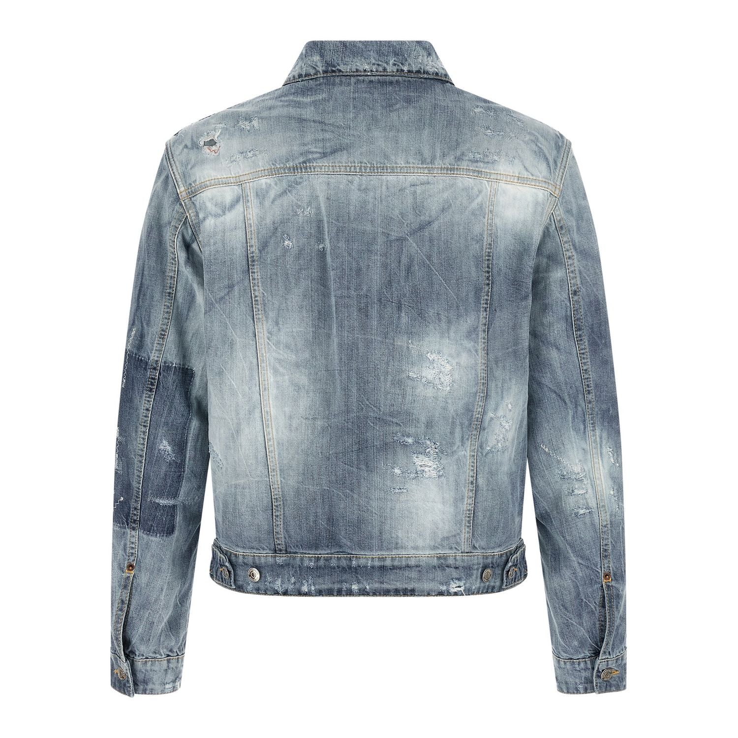 Dsquared² Blue Cotton Denim Jacket