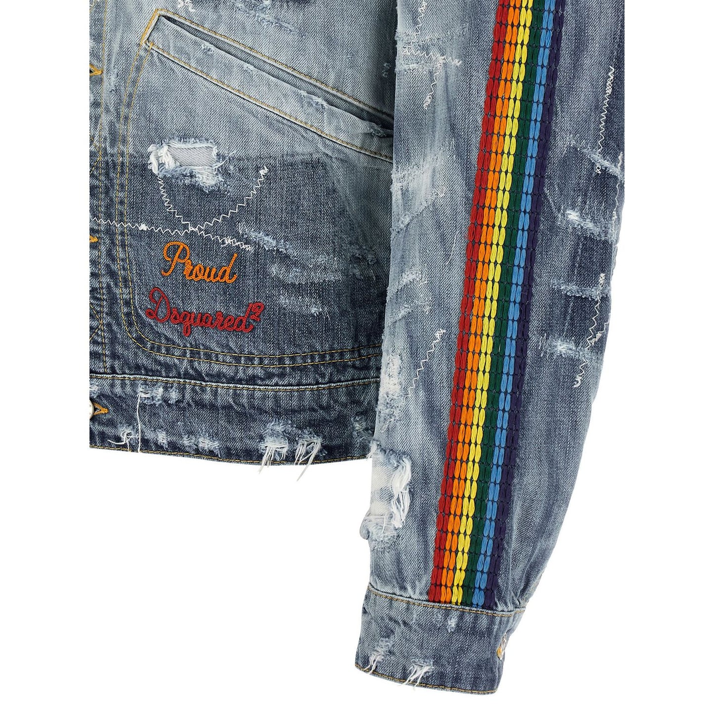 Dsquared² Blue Cotton Denim Jacket
