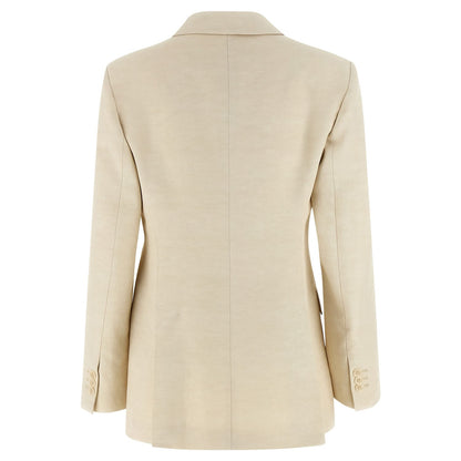 P.A.R.O.S.H. Beige Viscose Blazer