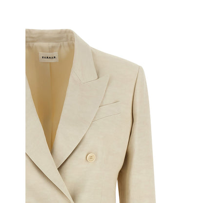 P.A.R.O.S.H. Beige Viscose Blazer