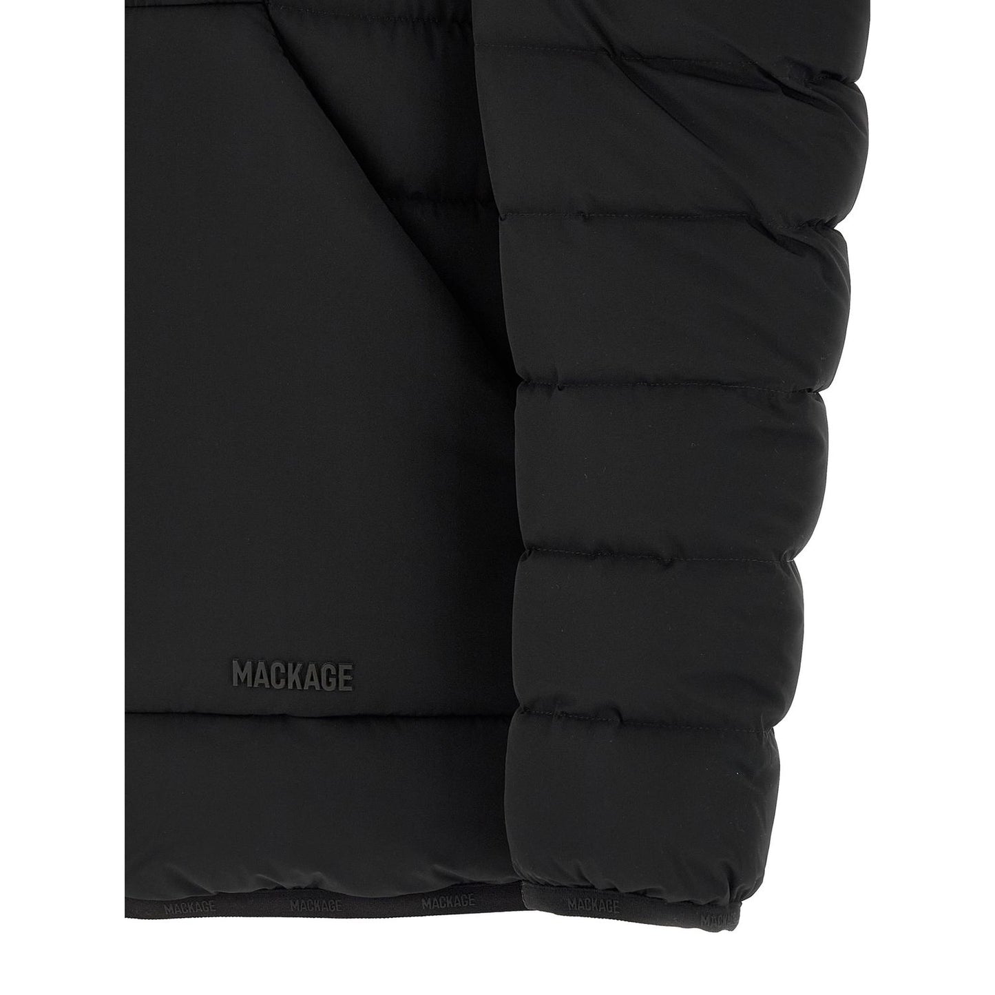 Mackage Black Nylon Full-Length Jacket