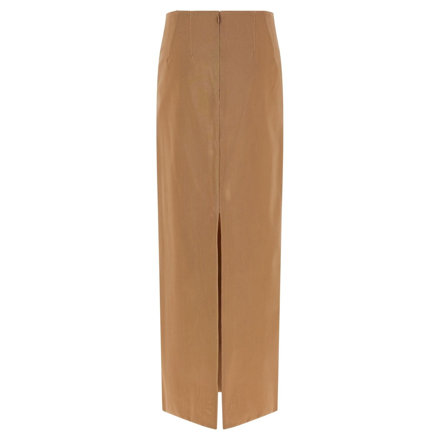 Armarium Beige Polyamide Midi Skirt