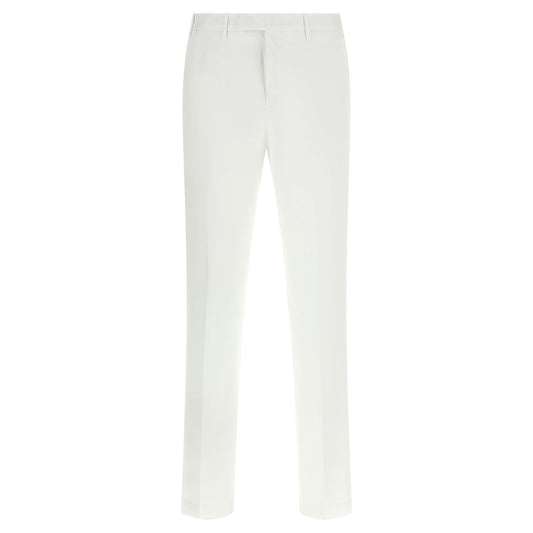 PT Torino White Cotton Dress Pants