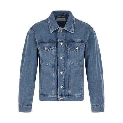 Dries Van Noten Blue Cotton Denim Jacket