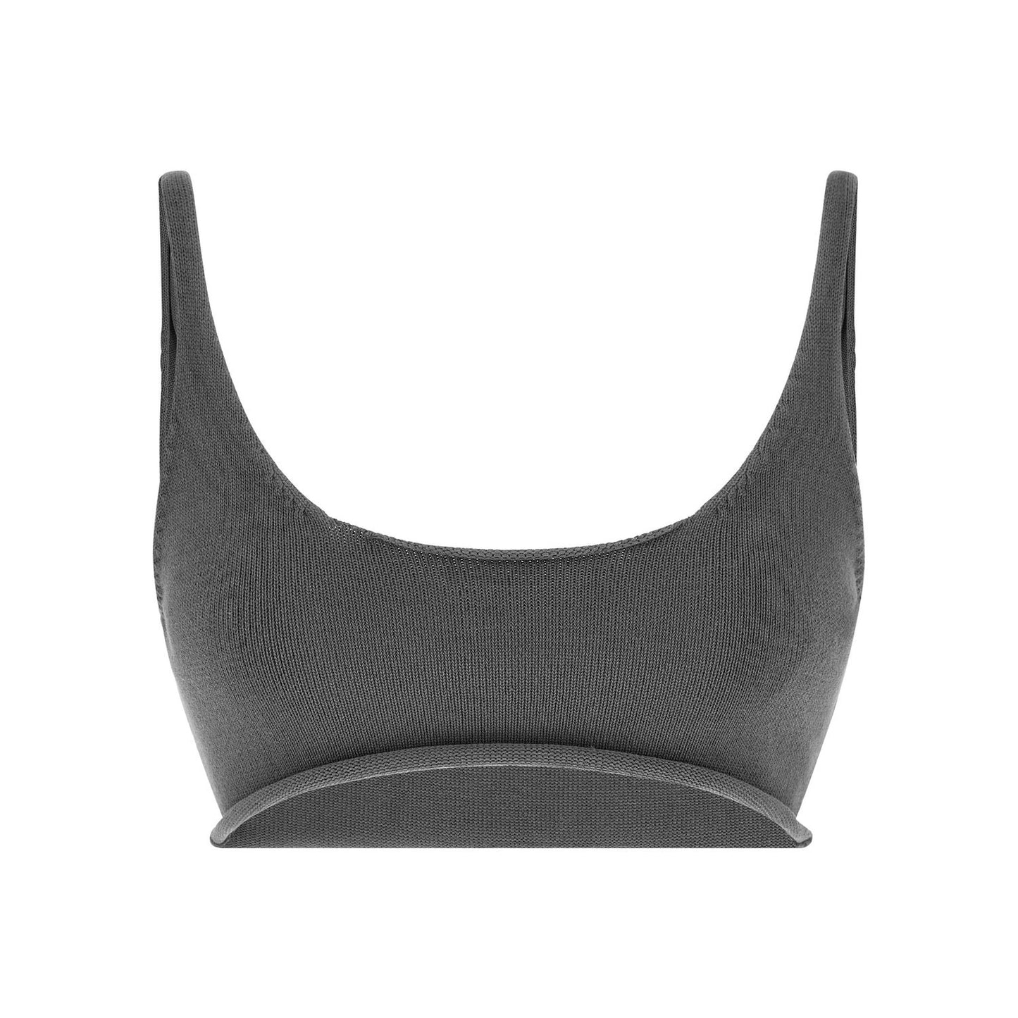 Entire Studios Gray Cotton Sport Bra