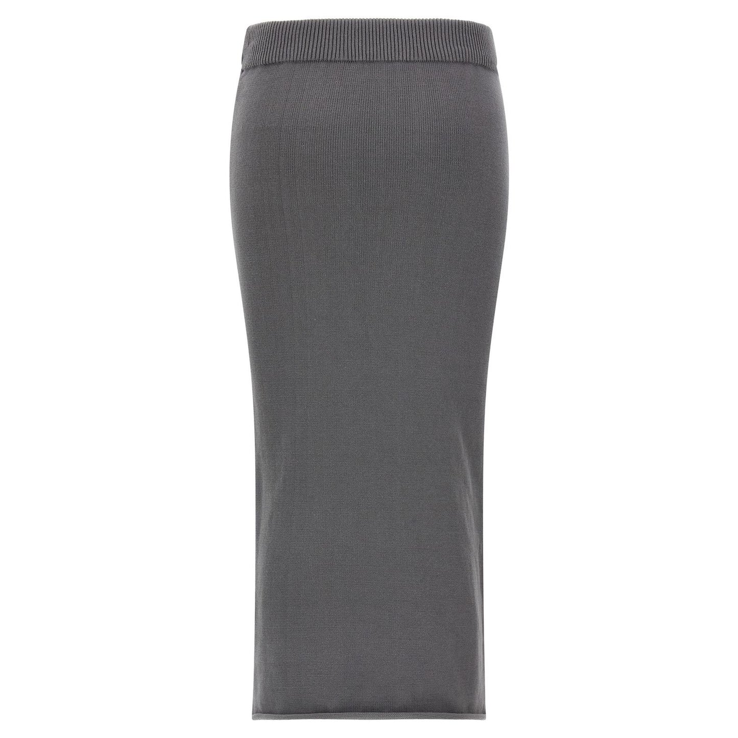 Entire Studios Gray Cotton Midi Skirt