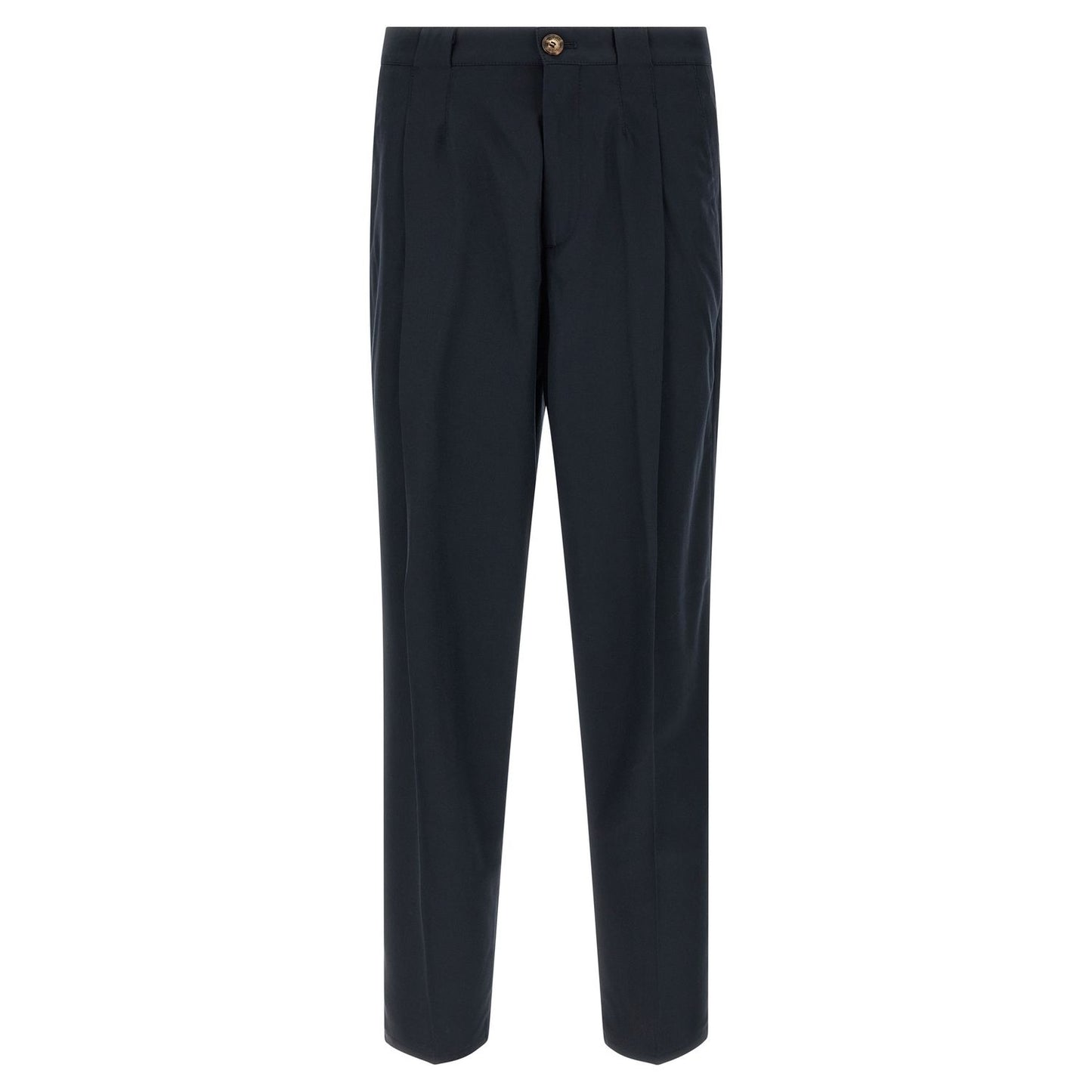 Brunello Cucinelli Blue Cotton Chino Pants