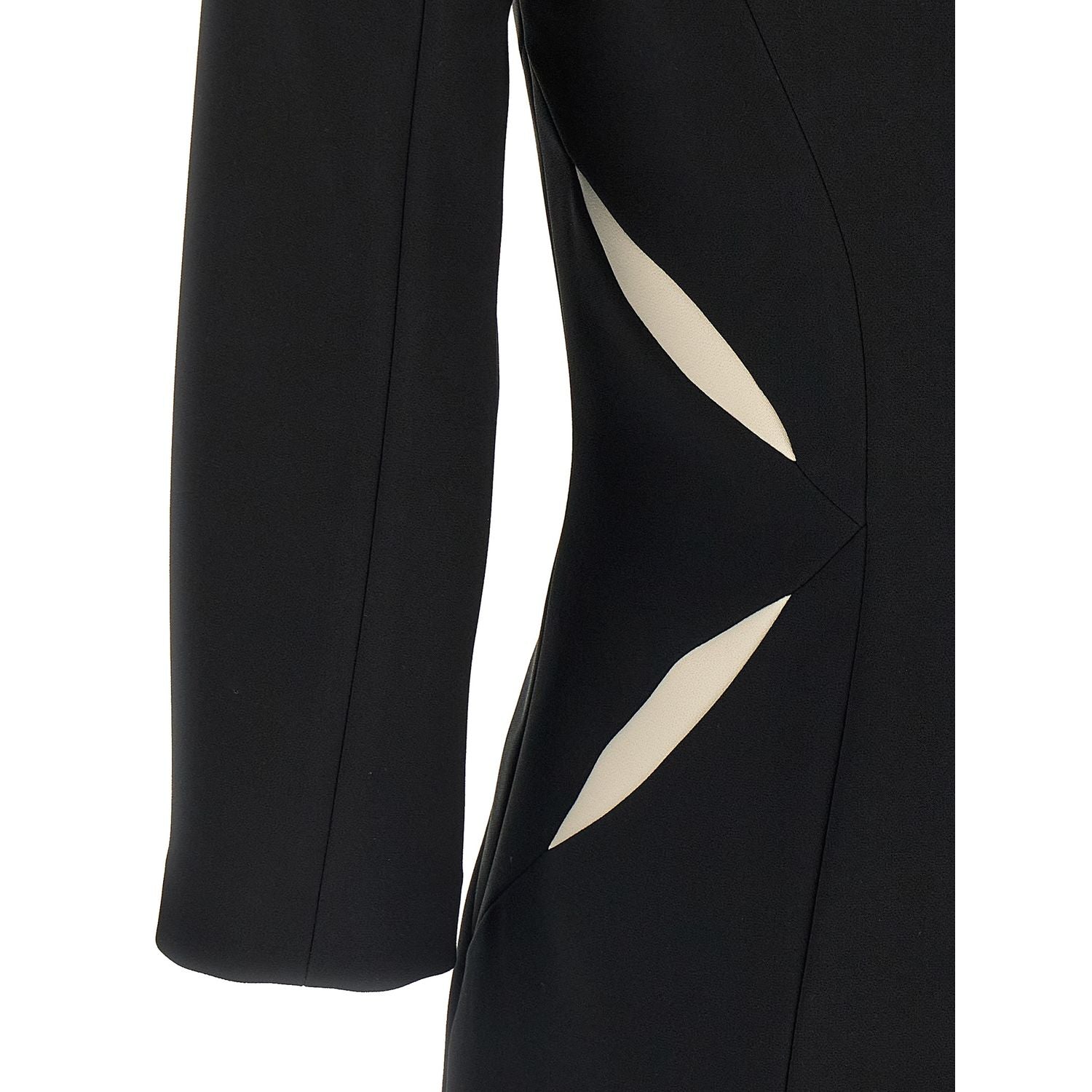 Elisabetta Franchi Bicolor Polyester Short Dress
