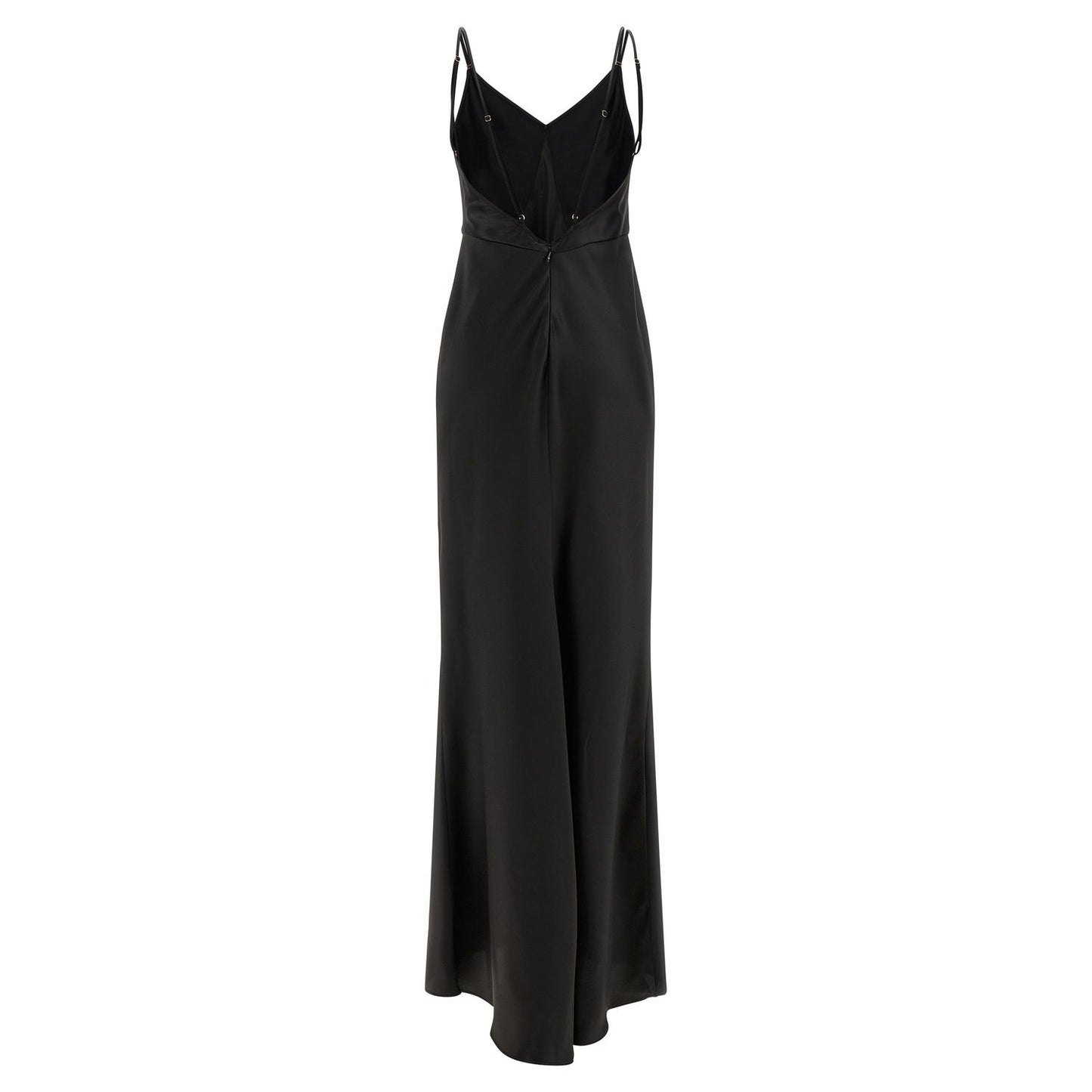 Elisabetta Franchi Black Polyester Long Dress