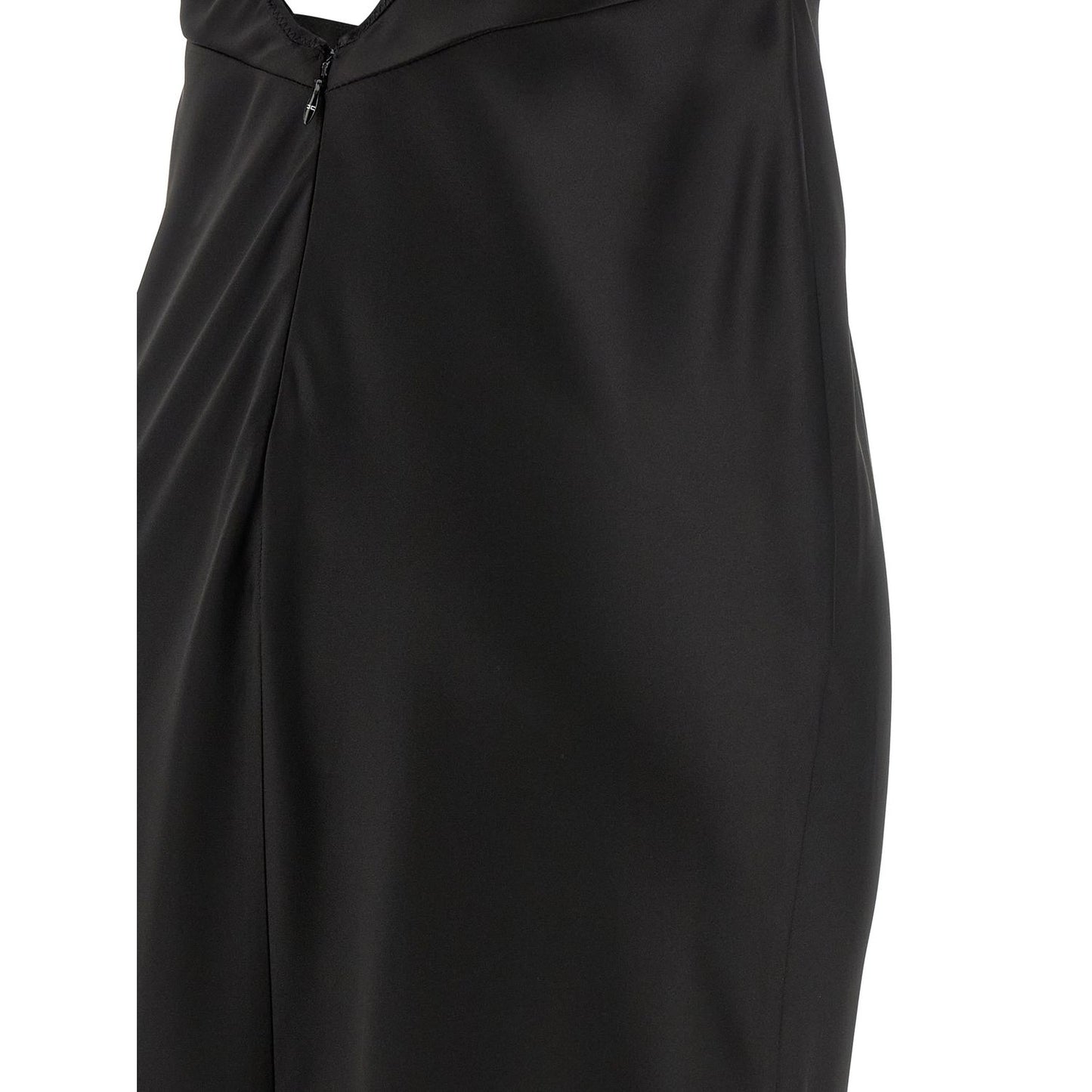 Elisabetta Franchi Black Polyester Long Dress