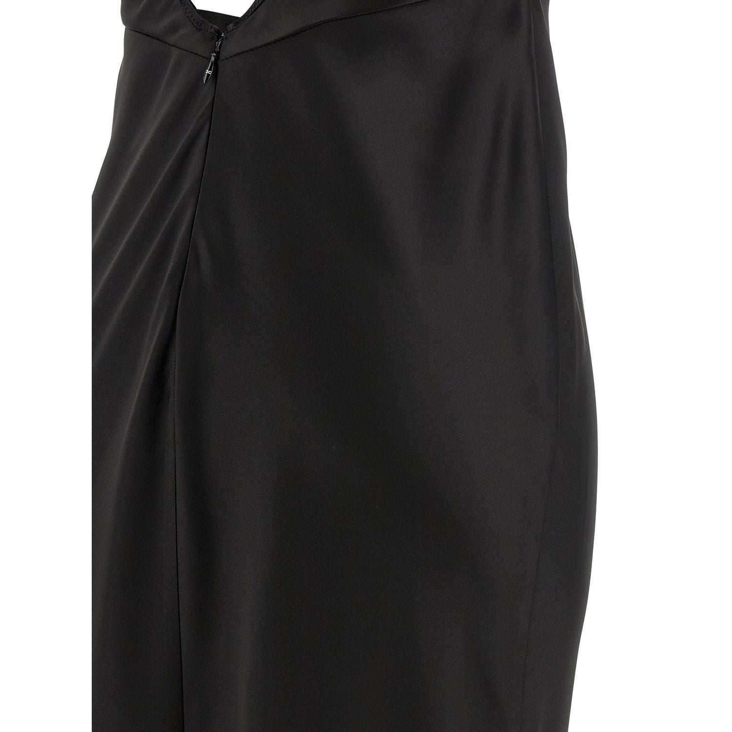 Elisabetta Franchi Black Polyester Long Dress