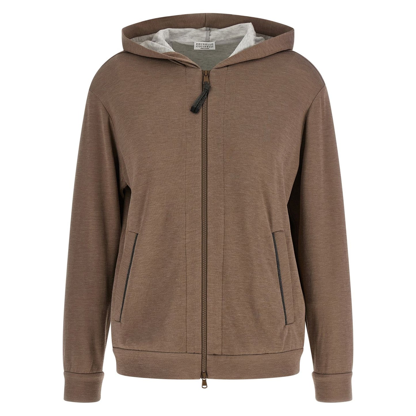 Brunello Cucinelli Brown Cotton Hoodie