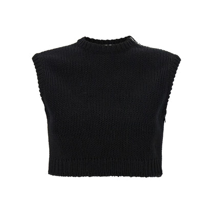 Max Mara Black Cotton Cardigan