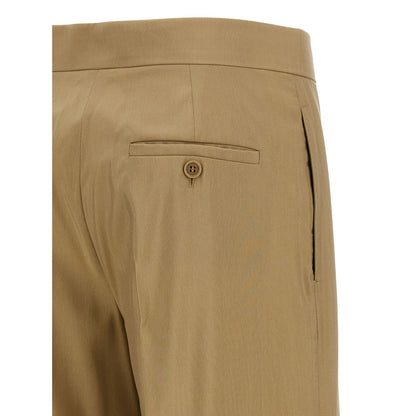 Max Mara Beige Virgin Wool Dress Pants