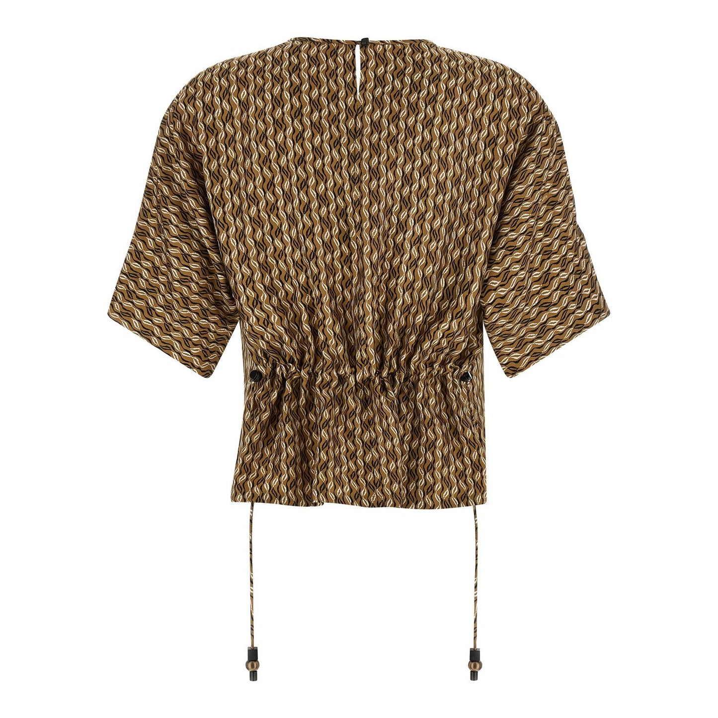 Max Mara Brown Silk Blouse