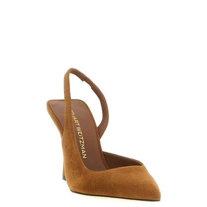 Stuart Weitzman Brown Goatskin High Heel Pumps