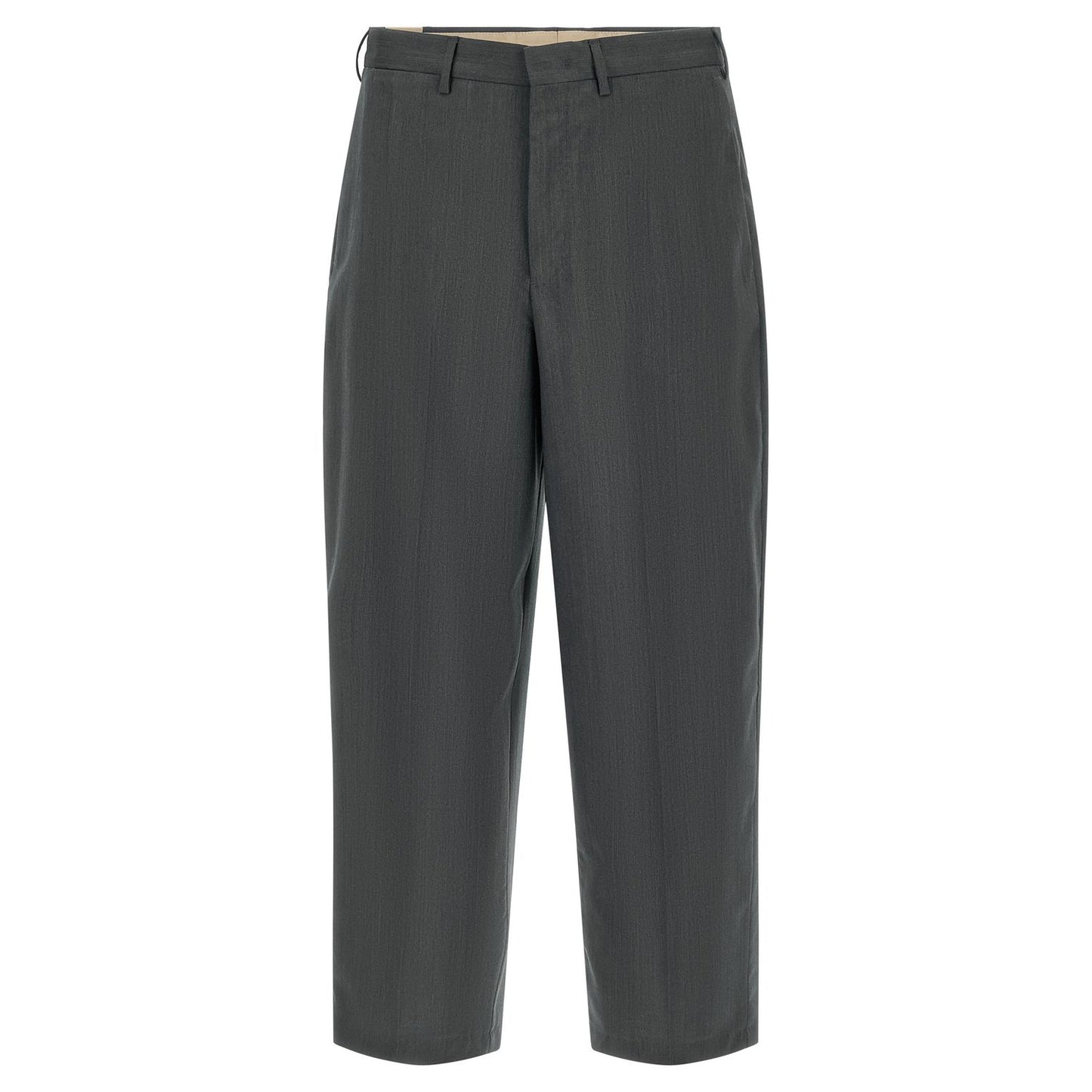 PT Torino Gray Virgin Wool Dress Pants