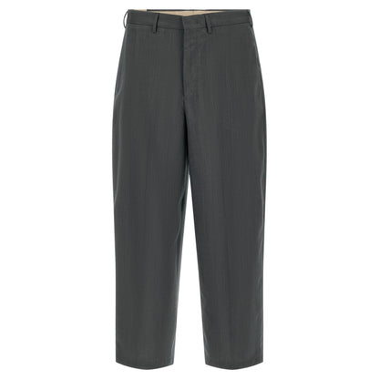 PT Torino Gray Virgin Wool Dress Pants